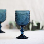 Copas Flor de girassol - Azul - Pack de 6