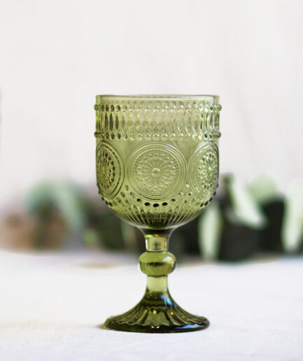 Copas Flor de girassol - Verde - Pack de 6