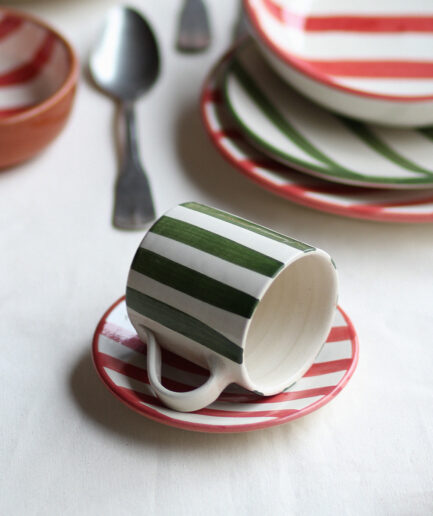 Taza - Colección "Entre Rayas" - Verde