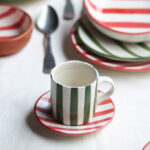 Platito - Colección "Entre Rayas" - Rojo