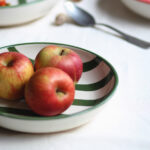 Ensaladera mediana - Colección "Entre Rayas" - Verde