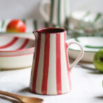 Jarra grande - Colección "Entre Rayas" - Rojo