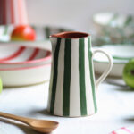 Jarra grande - Colección "Entre Rayas" - Verde