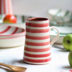 Jarra grande - Rayas horizontales - Rojo