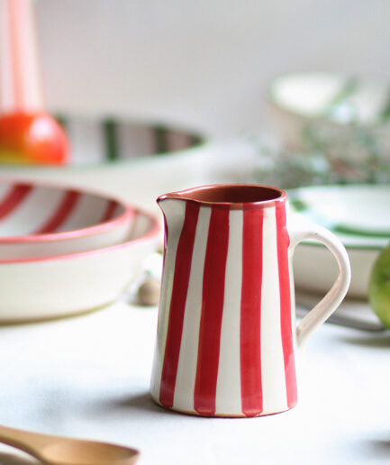 Jarra pequeña - Colección "Entre Rayas" - Rojo