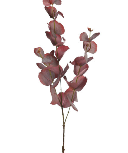 Rama de eucalipto artificial - Burdeos empolvado