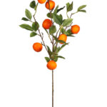 Vara de naranjo artificial con frutos